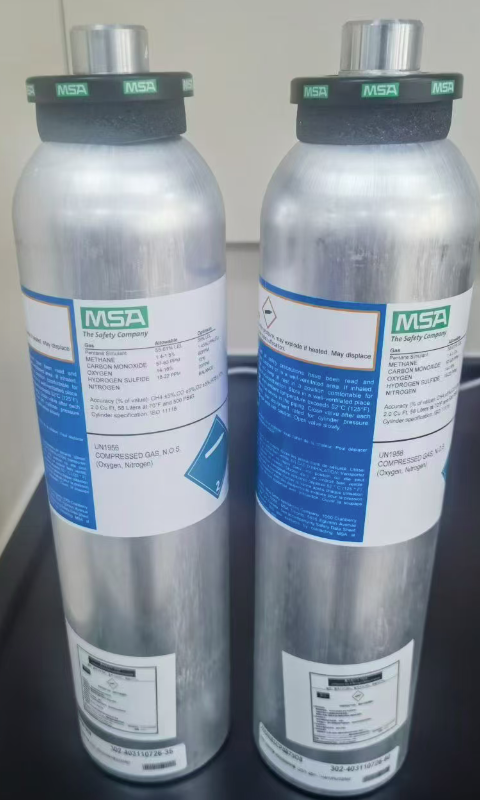 40PPM硫化氢标气，10028062，MSA，固定测气仪用